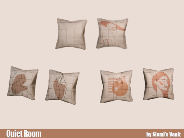 Sims 4 — Quiet Room - Cushion by siomisvault — We always need a quiet room to read a good book! Thank you so much for