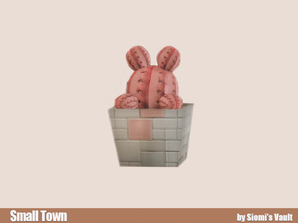 Sims 4 — Small town - Cactus by siomisvault — Super cute dfjkndsf it's for my new house with 2 sims one is deadly cute I