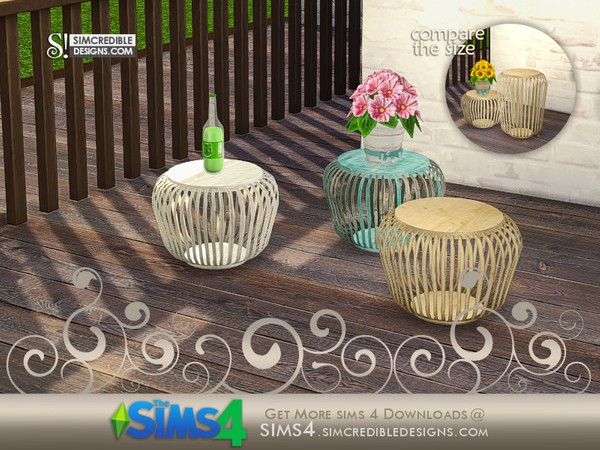 Sims 4 — Breezy 1x1 coffee table by SIMcredible! — by SIMcredibledesigns.com available at TSR __________________ * 3