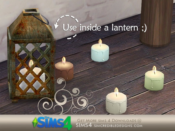 Sims 4 — Breezy candle by SIMcredible! — by SIMcredibledesigns.com available at TSR __________________ * 4 colors