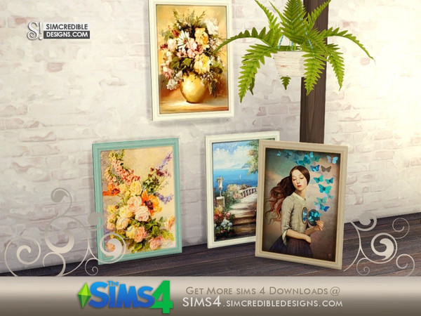 Sims 4 — Breezy floor painting by SIMcredible! — by SIMcredibledesigns.com available at TSR __________________ * 4 colors
