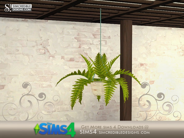 Sims 4 — Breezy hanging fern by SIMcredible! — by SIMcredibledesigns.com available at TSR __________________ * 3 colors