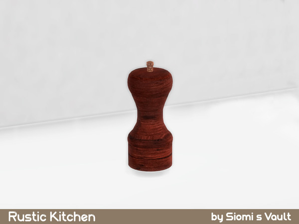 Sims 4 — Rustic Kitchen - Pepper Shaker by siomisvault — A rustic kitchen objects but it's for all kind of kitchen