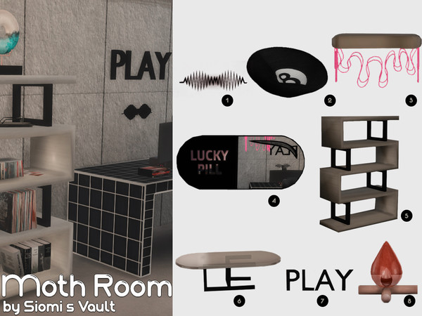 Sims 4 — Moth Room by siomisvault — Hi! I'm making this thing with 3 houses and well I made this for the Sims I hope you