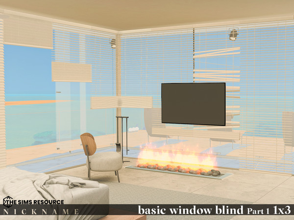 Sims 4 — basic window blind set_1x3 V1 by NICKNAME_sims4 — basic window blind set Part 1_1x3 10 package files. basic