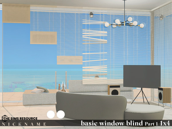 Sims 4 — basic window blind set_1x4 V5 by NICKNAME_sims4 — basic window blind set Part 1_1x4 10 package files. basic