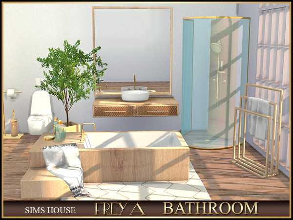 Sims 4 — TOILET SET  BATHROOM FREYA by Sims_House — BATHROOM FREYA