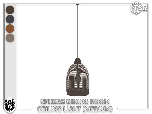 Sims 4 — Nemesis_im - Sphere Dining Room Ceiling Light (Medium) by nemesis_im — Sets of furniture from Sphere Dining Room