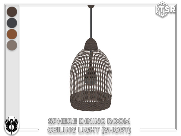 Sims 4 — Nemesis_im - Sphere Dining Room Ceiling Light (Short) by nemesis_im — Sets of furniture from Sphere Dining Room