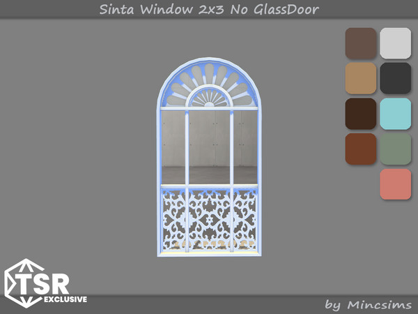 Sims 4 — Sinta Window 2x3 No GlassDoor by Mincsims — When sunlight or artificial lighting graces the window, the frame