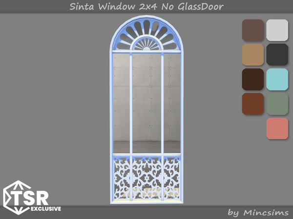 Sims 4 — Sinta Window 2x4 No GlassDoor by Mincsims — When sunlight or artificial lighting graces the window, the frame