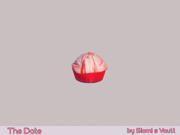 Sims 4 — The Date - Cupcake by siomisvault — I made this set that is part of the Love Cafe I hope you like it