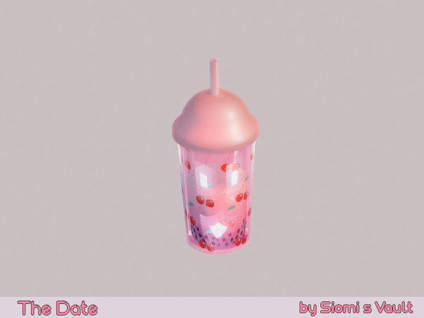 Sims 4 — The Date - Drink by siomisvault — I made this set that is part of the Love Cafe I hope you like it