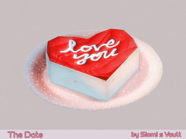 Sims 4 — The Date - A dessert by siomisvault — I made this set that is part of the Love Cafe I hope you like it