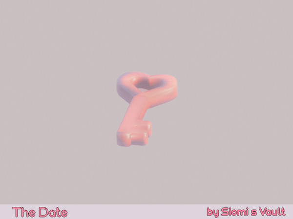 Sims 4 — The Date - Key by siomisvault — I made this set that is part of the Love Cafe I hope you like it