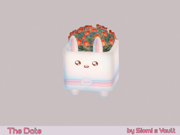 Sims 4 — The Date - Plant by siomisvault — I made this set that is part of the Love Cafe I hope you like it