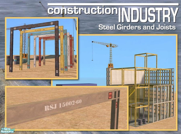 Sims 2 — Girders and Joists - Rust by Cyclonesue — A recolour for the girder and joist mesh. Requires the girder mesh