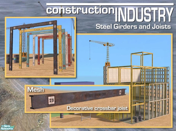 Sims 2 — Decorative Joist (Mesh) by Cyclonesue — Found under Decorative/Miscellaneous in the game. Can be placed on any