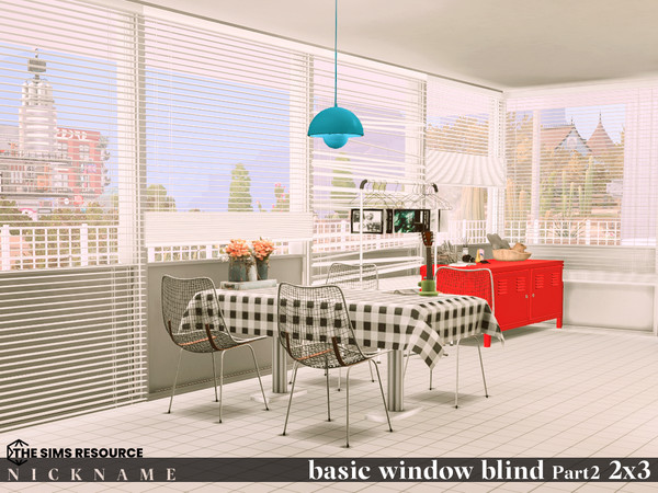 Sims 4 — basic window blind set_2x3 V2 (opend) by NICKNAME_sims4 — basic window blind set Part 2_2x3 10 package files.