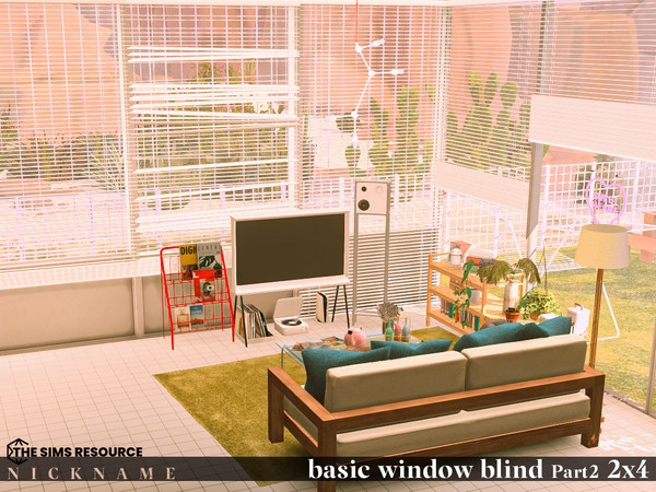 Sims 4 — basic window blind set_2x4 V2 (opend) by NICKNAME_sims4 — basic window blind set Part 2_2x4 10 package files.