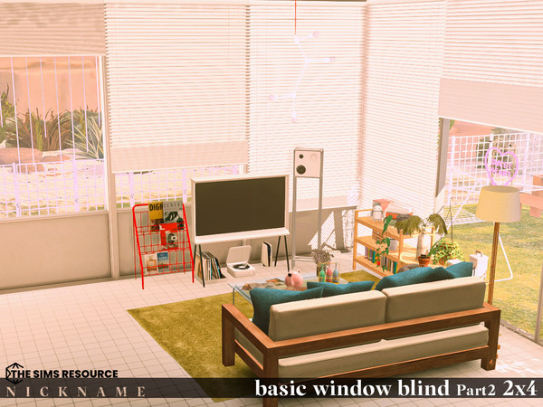 Sims 4 — basic window blind set_2x4 V3 by NICKNAME_sims4 — basic window blind set Part 2_2x4 10 package files. basic