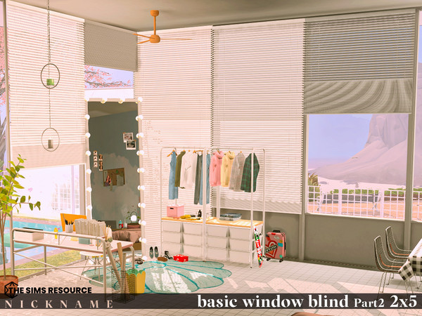Sims 4 — basic window blind set_2x5 V5 (opend) by NICKNAME_sims4 — basic window blind set Part 2_2x5 10 package files.