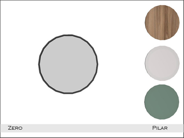 Sims 4 — Pilar Zero Mirror by Pilar — Decorate your bathroom with a tropical touch