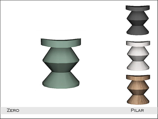 Sims 4 — Pilar Zero Stool by Pilar — Decorate your bathroom with a tropical touch