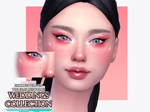 Sims 4 — Spring Wedding Highlighter by Sagittariah — base game compatible, 4 swatches, properly tagged, enabled for all