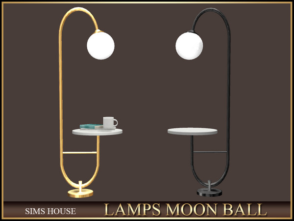 Sims 4 — MOON BALL TABLE LAMP by Sims_House — LAMP SET MOON BALL: