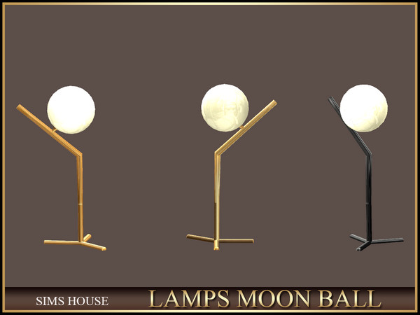 Sims 4 — MOON BALL CEILING LAMP by Sims_House — LAMP SET MOON BALL: