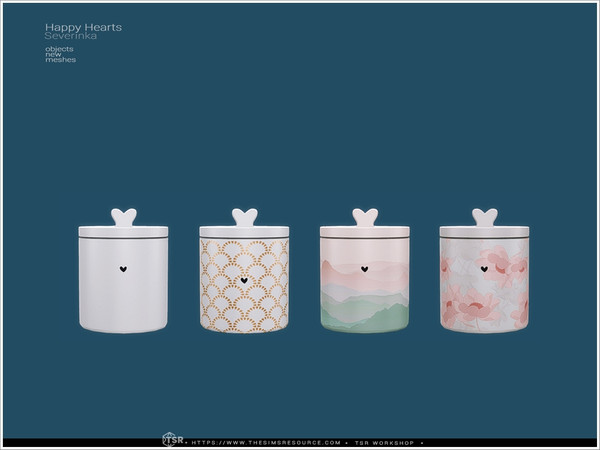 Sims 4 — Happy Hearts - jar 2 by Severinka_ — A set of 12 items of kitchen utensils in a Minimalist style. - vinegar or