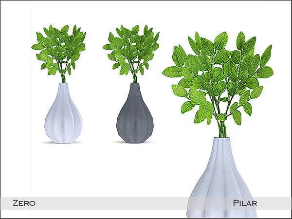Sims 4 — Pilar Zero Vase by Pilar — Created by Pilar for TSR sims4