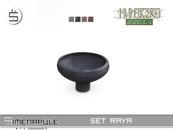 Sims 4 — [SeN4] Set Raya - Deco Bowl 02 by Simenapule — Set RayaSet RayaSet Ray a