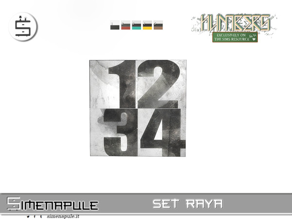 Sims 4 — [SeN4] Set Raya - Painting by Simenapule — Set RayaSet RayaSet Ray a