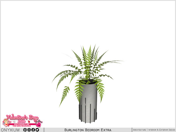Sims 4 — Burlington Small Plant by Onyxium — Onyxium@TSR Design Workshop Dining Room Collection - Belong To The 2024 Year