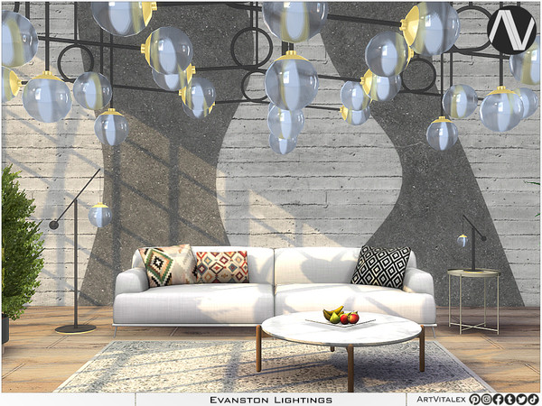 Sims 3 — Evanston Lightings by ArtVitalex — Lightings Collection All rights reserved - Belong to 2024 ArtVitalex@TSR -
