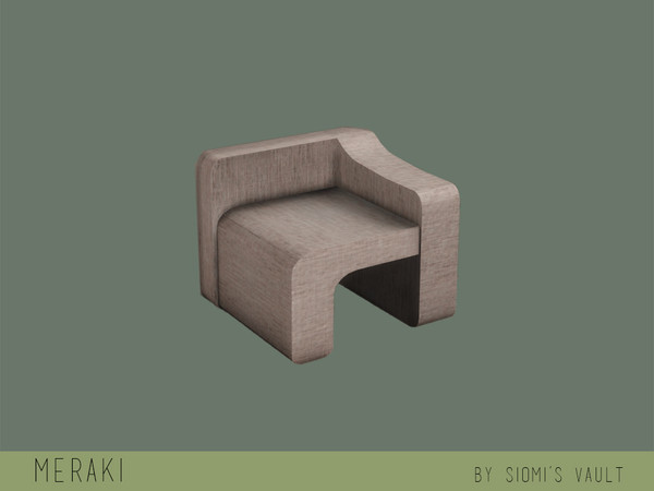 Sims 4 — Meraki - Seat by siomisvault — Meraki : (v). To do something with soul, creativity, or love; to put something of
