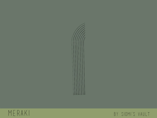 Sims 4 — Meraki - Stencil by siomisvault — Meraki : (v). To do something with soul, creativity, or love; to put something
