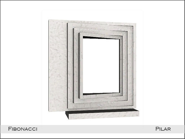 Sims 4 — Pilar fabonacci Sculpture by Pilar — Dining room based on the Fibonacci sequence of numbers and in honour of the