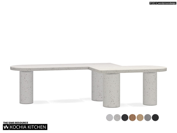 Sims 4 — Kochia Island Counter - No Base by wondymoon — Modern style kochia kitchen cabinets!
