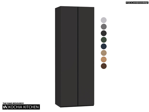 Sims 4 — Kochia Tall Cabinet by wondymoon — Modern style kochia kitchen cabinets!