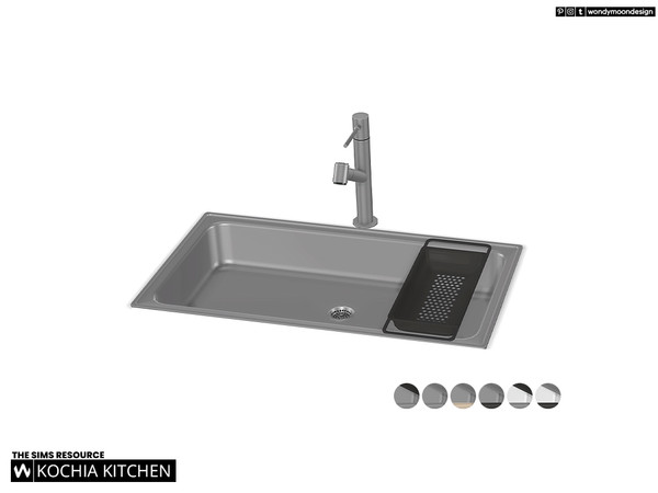 Sims 4 — Kochia Kitchen Sink by wondymoon — Modern style kochia kitchen appliances!