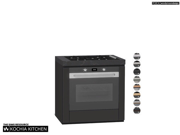 Sims 4 — Kochia Stove by wondymoon — Modern style kochia kitchen appliances!