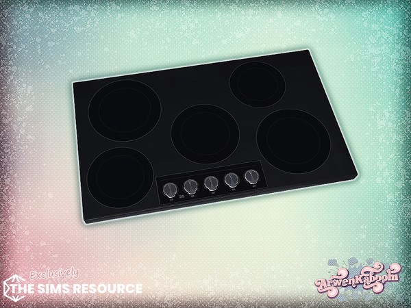 Sims 4 — Grin - Stove Top by ArwenKaboom — New kitchen set in multiple recolors. Find all items by searching