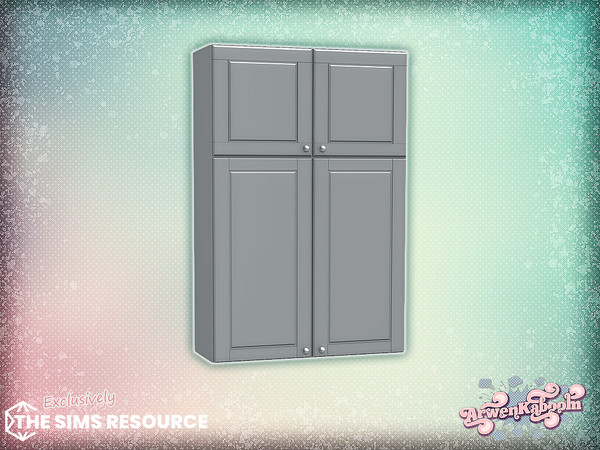 Sims 4 — Grin - Cabinet by ArwenKaboom — New kitchen set in multiple recolors. Find all items by searching