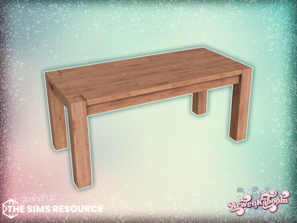 Sims 4 — Grin - Dining Table by ArwenKaboom — New kitchen set in multiple recolors. Find all items by searching