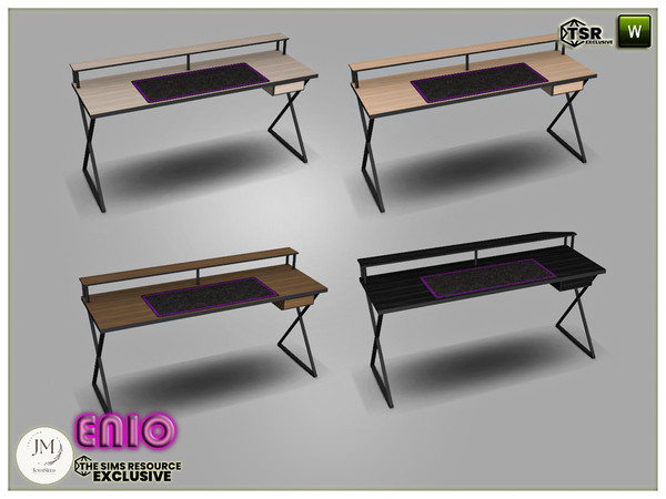 Sims 4 — enio office desk by jomsims — Enio office set