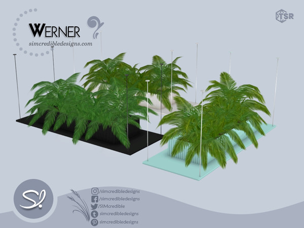 Sims 4 — Werner Ceiling Plant decor by SIMcredible! — A modern kitchen in 6 colors for minimalist fans. This is the first