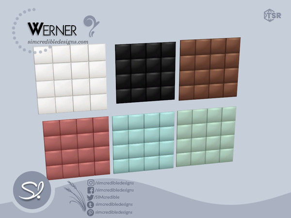 Sims 4 — Werner Backsplash by SIMcredible! — This is the second part of our Werner kitchen set, including all the